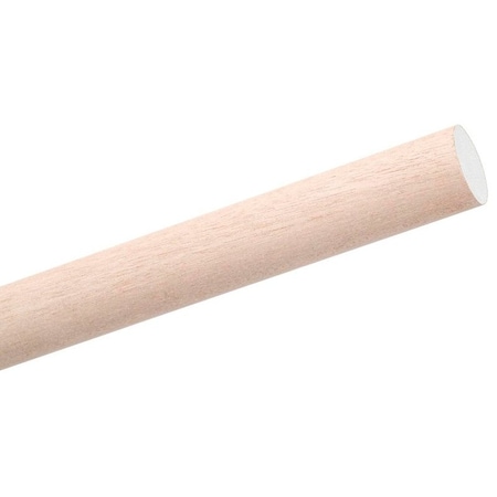 Waddell Dowel Rod, 1/2 in Dia, 36 in L, Hardwood 6308UB
