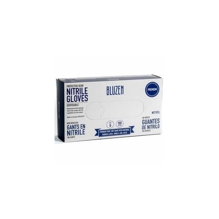 Remcoda Disposable Nitrile Gloves, 3 mil Thickness, Small Size, Nitrile, Blue, Durable, Comfortable, 10PK NIT101-S