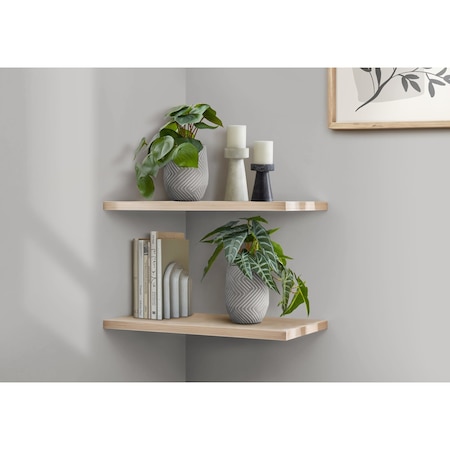 Monarch Specialties Artificial Plant, 8" Tall, Alocasia, Indoor, Faux, Fake, Table, Greenery, Potted, Set Of 2 I 9582