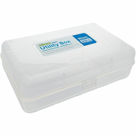 Bazic Products Clear Multipurpose Utility Box, 6PK 840