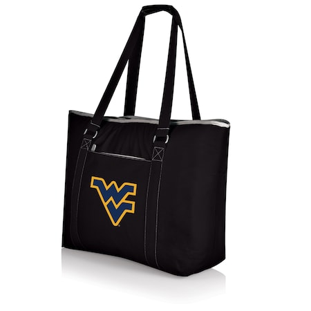 Picnic Time Family Of Brands NCAA West Virginia Mountaineers Tahoe XL Tote Cooler Bag - Soft Cooler Bag - Picnic Cooler, Black 598-00-175-834-0