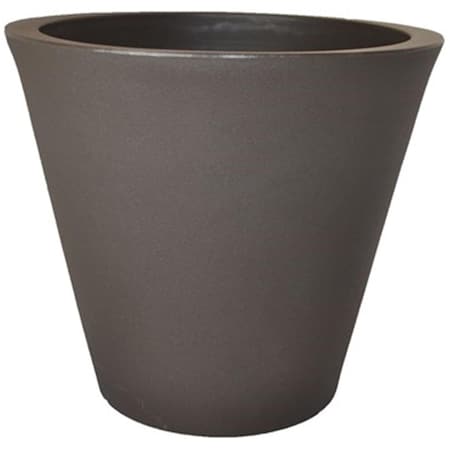 Tusco 20 in.  Cosmo Round Espresso Planter TUSCR20ES