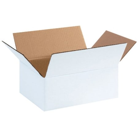 Partners Brand Corrugated Boxes, 11 3/4" x 8 3/4" x 4 3/4", White, 25/Bundle 1184SCW