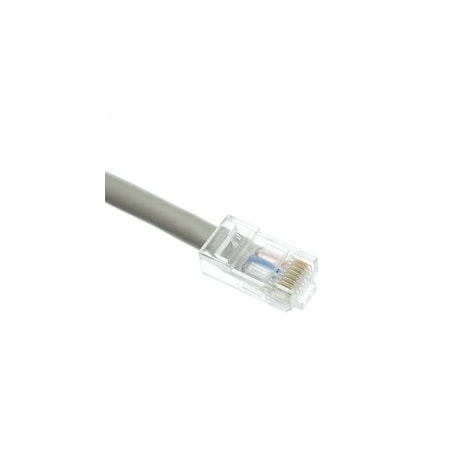 Cable Wholesale Plenum Cat5e Gray Ethernet Patch Cable, CMP, 24 AWG, Bootless, 1 foot 11X6-12101