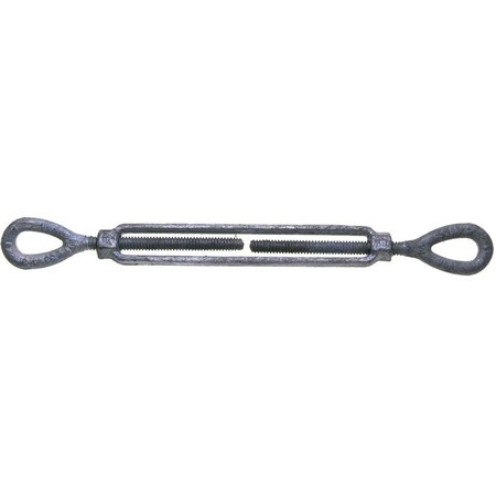 Baron BARON 15-5/8X6 Turnbuckle, 3500 lb Weight Capacity, Eye Fitting A, Eye Fitting B, Galvanized Steel 15-5/8X6