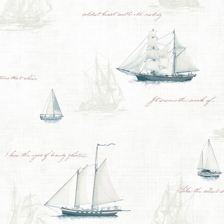 Advantage Andrew White Sailboat Wallpaper 4041-01703