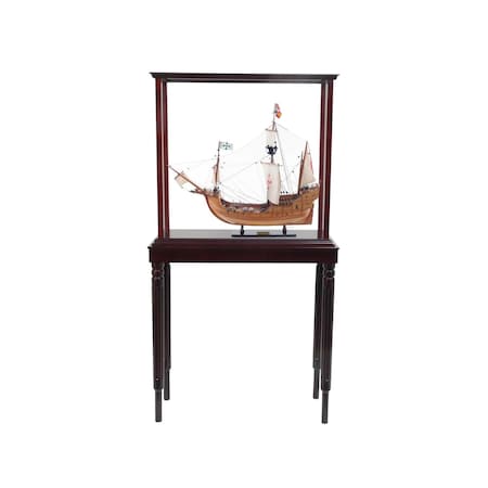Homeroots 11in X 26.5in X 49.75in Small Floor Display Case 364369