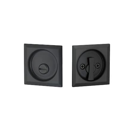 Emtek Pocket Door Locks Privacy Matte Black EETPDSQU63MB