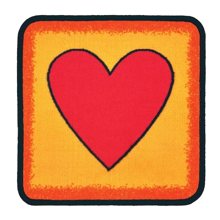 Carpets For Kids 16 in. Simple Square Seating Kit, Multi Color - Set of 12 3897