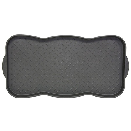 Fanmats Boot Tray, Plastic, Black, 30 in L, 15 in W 58779