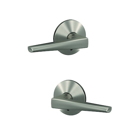 Schlage Residential Schlage Custom Eller Lever with Kinsler Rose Non Turning Double Dummy Pair Satin Nickel Finish FC172ELR619KIN