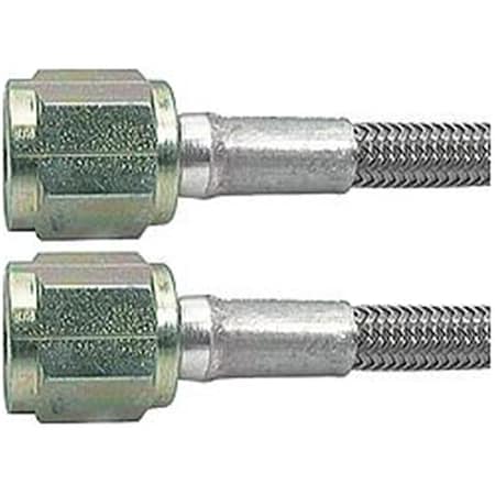 Powerhouse 12 in. No. 3 Braided Steel Lines with Two -4 Stright Ends PO3603197