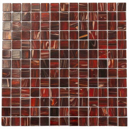 Apollo Tile Celestial 12 in. x 12 in. Glossy Wine Pink Glass Mosaic Wall and Floor Tile 20 sq. ft./case, 20PK APLST88PK218A