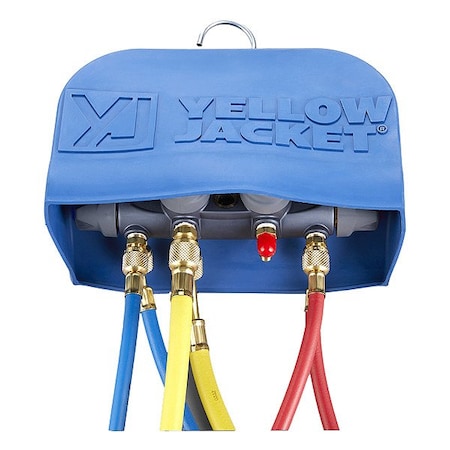 Yellow Jacket Cover, 12 in L, Blue, Rubber 49095