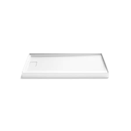 Kohler Stoneridge 60" x 34" alcove shower base, left drain 44151-HW1