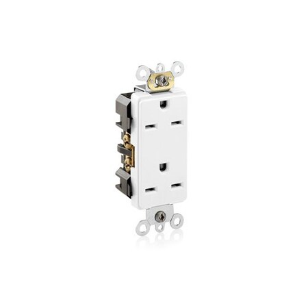 Leviton PlugsandReceptacles, 15A, 250VAC, Wht, Nylon 16662-W