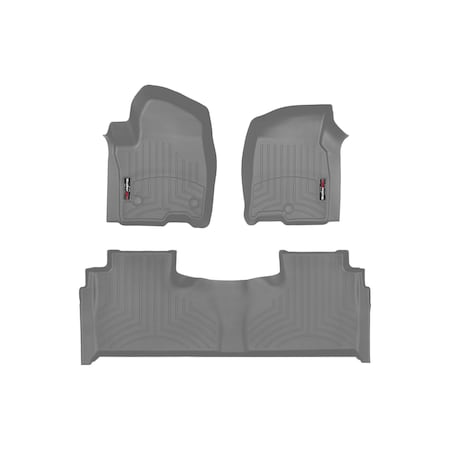 Weathertech Grey, Front and Rear Floorliners 461632-1-2