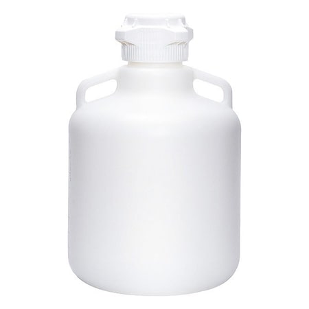Zoro Select Carboy, Polypropylene, 385 mm H, White 152-B191-FLS