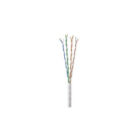 Cable Wholesale Bulk Slim Cat6a White Ethernet Cable, 28AWG Stranded Copper, UTP, Spool, 1000 foot 13X6-691MH