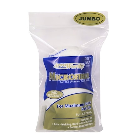 Arroworthy 4 in. x 9/16 in. Nap Microfiber Jumbo Mini Single Roller Cover 4-MFR4S-J