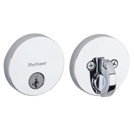 Kwikset Residential Deadbolts Single Cylinder Reversible Bright Chrome 258RDT-26S.STRKP