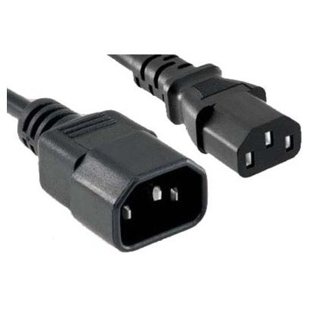 Enet C13 To C14 3Ft Black Pwr Extension Cord C13C14-3F-ENC