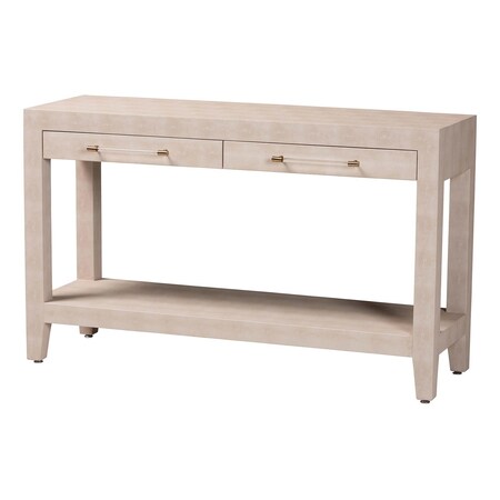Baxton Studio Nira Faux Shagreen Console Table 263-14504-ZORO
