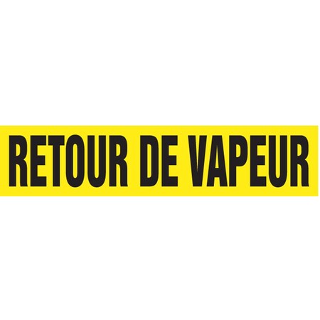 Accuform FRENCH PIPE MARKER RETOUR DE VAPEUR CRPK669STC