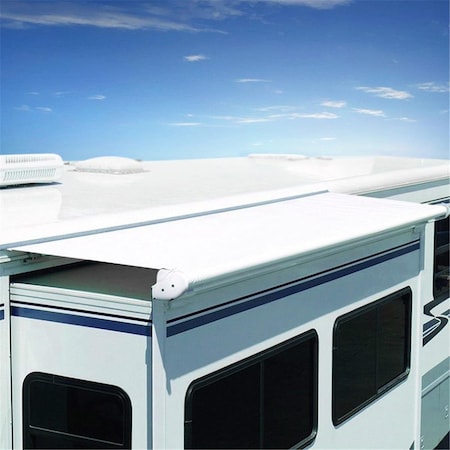 Carefree Of Colorado SOK III 89 in. Solid Black RV Slide-Out Awning with Wind Deflector CCOUQ08562JV