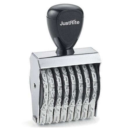 Justrite Numbering Stamp, NBR, 3 in Overall L 049072