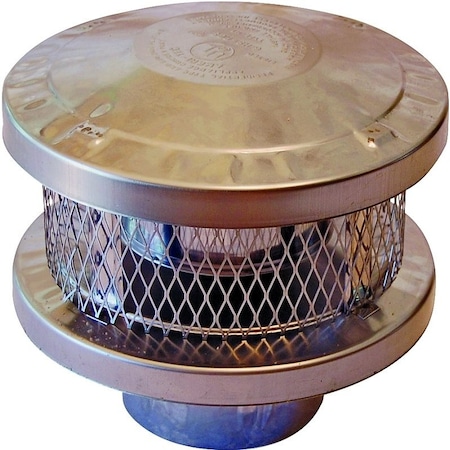 Ameri-Vent Cap Vent Round 6In 3-Wall 6HS-RCS