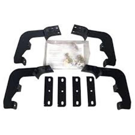 Lastplay Black Oval Tube Mount Kit for 2015-C F150, 2017-C F250 F350 LA1838139