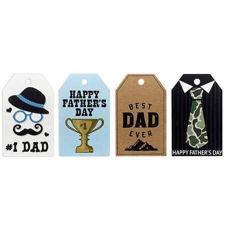 Nashville Wraps Fathers Day Gloss Tag Assortment, 2.25x3.5, 100PK PTFDA