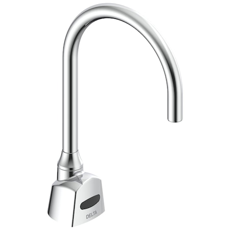 Delta Commercial 1500T Series Electronic Se Gooseneck Fct, Hw, 0.5Gpm, R35 Spt, Trim Only In Chrome 1500TF3388TR-R35