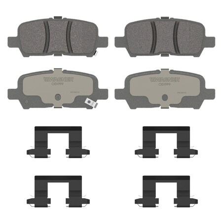 Wagner Brake OEX Rear Disc Brake Pad Set Premium Ceramic,  OEX999