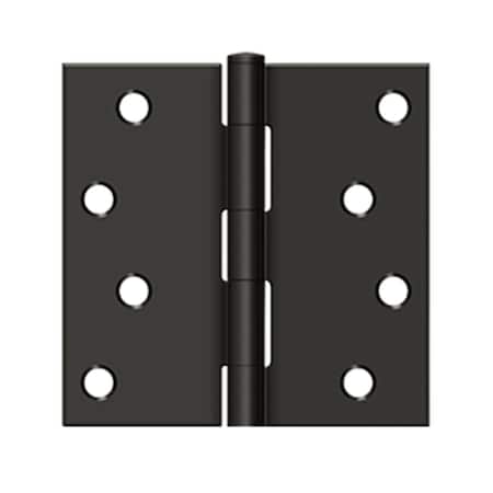Dendesigns 4 x 4 in. Square Hinge, Oil-Rubbed Bronze DE945745