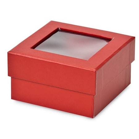 Nashville Wraps Red Gourmet Rigid Window Box, Petite 3.75x3.75x2in, 24PK 610BRE