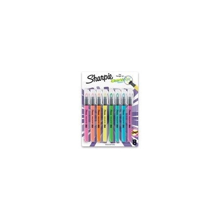 Sharpie Clear View Highlighter - Fine Chisel Marker Point - Yellow, Pink, Orange, Coral, Blue, Purple, 8PK 2128218
