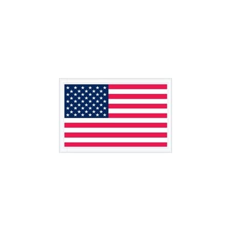 Bubblefast 5 1/4 x 8'' U.S.A. Flag Packing List Envelopes, 1000PK BFPL424