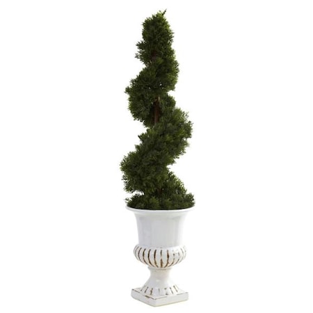 Dare2Decor Cedar Spiral with Urn - Indoor-Outdoor DA409425