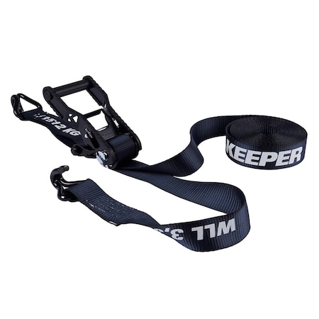 Keeper Extreme Webbing 2 in. W X 27 ft/lb L Black Ratchet Tie Down 3333 lb 1 pk 85458