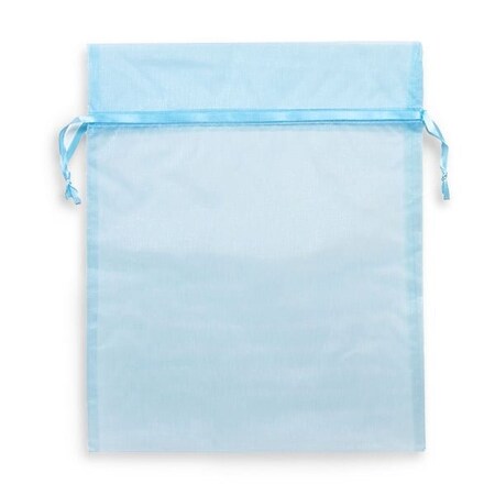Nashville Wraps Light Blue Sheer Organza Bag, 12x14, 10PK B81420