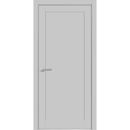 Sartodoors Pantry Kitchen Lite Door Hardware Grey 24x80 Solid Core Modern Interior QUADRO4111ID-GRE-24