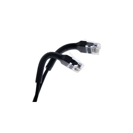 Cable Wholesale Ultra Slim Cat6a Ethernet Cable, 10 Gig, 500 MHz, 32 AWG, UTP, UL, CM, Bendable Boot, Black, 3 foot 13X6-82203
