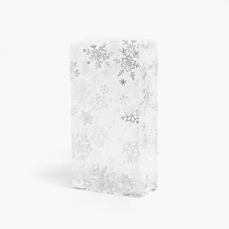 Nashville Wraps Winter Snowflake Cello Bags, 4x2.5x9.5 in, 100PK C2BWSF