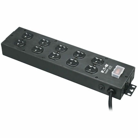 Eaton Tripp Lite Series Industrial Power Strip, 10-Outlet, 15 ft. 4.6 m Cord, Large Plug Spacing UL800CB-15