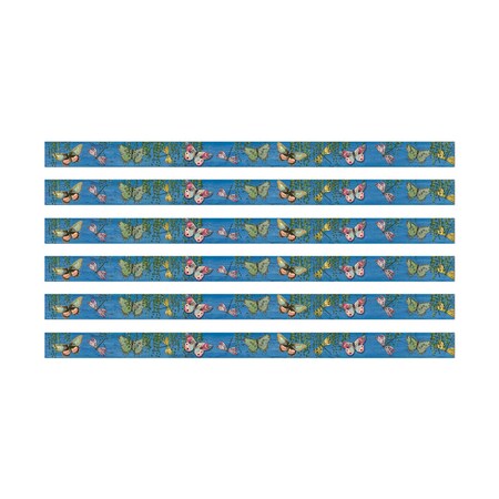 Eureka Curiosity Garden Butterfly Deco Trim, 37 Feet Per Pack, 6PK 845675
