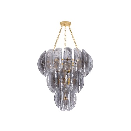 Corbett Lighting Anatase 10 Light Chandelier in Vintage Gold Leaf 518-36-VGL