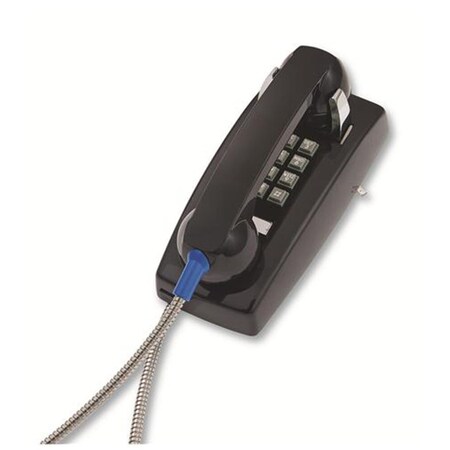 Teledynamics Wall Phone with metal Cradle Black ITT-2554-AHC-BK