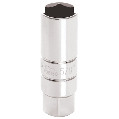 Perform Tool Spark Plug Socket 3/8 " Drive; 5/8 In; Chrome Plated; Chrome Vanadium, Alloy Steel W38160